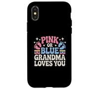 Anuncio de bebé rosa o azul de la abuela te ama Carcasa para iPhone X/XS