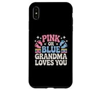 Anuncio de bebé rosa o azul de la abuela te ama Carcasa para iPhone XS Max