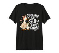 Anuncio de Embarazo Acogedor Growing A Silly Little Goose Camiseta Premium