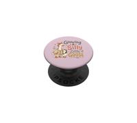 Anuncio de Embarazo Acogedor Growing A Silly Little Goose PopSockets PopGrip Adhesivo