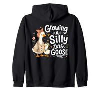 Anuncio de Embarazo Acogedor Growing A Silly Little Goose Sudadera con Capucha