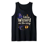 Anuncio de Embarazo de Halloween Little Wizard On The Way Camiseta sin Mangas
