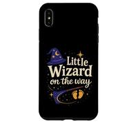 Anuncio de Embarazo de Halloween Little Wizard On The Way Carcasa para iPhone XS MAX