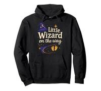 Anuncio de Embarazo de Halloween Little Wizard On The Way Sudadera con Capucha