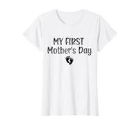 Anuncio de Embarazo de mi Primer día de la Madre para la Nueva mamá Camiseta