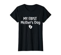 Anuncio de Embarazo de mi Primer día de la Madre para la Nueva mamá Camiseta
