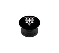Anuncio de Embarazo Esqueleto XRay Fiesta de Halloween Divertido PopSockets PopGrip Adhesivo