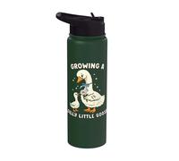 Anuncio de Embarazo Goose Growing Silly Little Funny Mama Stainless Steel Insulated Water Bottle