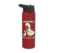 Anuncio de Embarazo Goose Growing Silly Little Funny Mama Stainless Steel Insulated Water Bottle