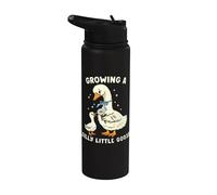 Anuncio de Embarazo Goose Growing Silly Little Funny Mama Stainless Steel Insulated Water Bottle