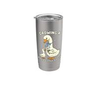 Anuncio de Embarazo Goose Growing Silly Little Funny Mama Vaso térmico de acero inoxidable de doble pared