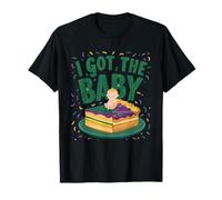 Anuncio de Embarazo I Got The Baby Revelar Mardi Gras Camiseta