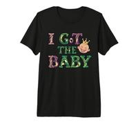 Anuncio de Embarazo I Got The Baby Revelar Mardi Gras Camiseta Premium
