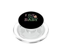 Anuncio de Embarazo I Got The Baby Revelar Mardi Gras PopSockets PopGrip para MagSafe
