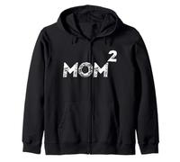 Anuncio de Embarazo Mom Squared Mom 2 Second Baby Sudadera con Capucha