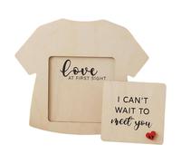 Anuncio de Embarazo Para Familia - Marco De Ecografía De Madera,Placa de Anuncio de Embarazo - Para el hogar Cumpleaños Sexo-Divulgación Reunión Familiar Habitación Sala de Maternidad