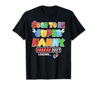 Anuncio de Embarazo para la Nueva mamá Que Pronto será niñera 2027 Camiseta