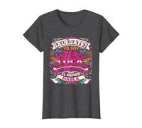 Anuncio Embarazadas Cumpleaños Regalo Tia Yo Soy La Tía Loca Camiseta, Mujer, Jaspeado Oscuro, 3XL