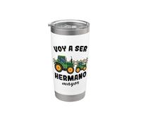 Anuncio Embarazo Voy A Ser Hermano Mayor 2027 Vaso térmico de acero inoxidable de doble pared