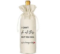 Anuncios de embarazo, bolso lindo del vino del anuncio del bebé, anuncio del bebé, anuncio del bebé, bolso del vino de revelación embarazada, regalos de los anuncios del bebé de los abuelos(5SW19102)