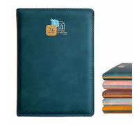 Anupam Accent - Agenda 2026 con fechas, agenda diaria 2026 de 80 g/m², página completa por día con calendario mensual, agenda de Año Nuevo 2026, tamaño A5, 21 x 14 cm, 365 días, cubierta de