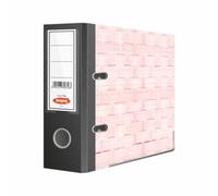 Anupam Excel Lever File Voucher Size N4V - 28 x 22 x 8 cm - Funda impresa tejida - Caja de carpeta con clip en forma de U - Agujero de agarre para los dedos - Protector de borde de metal (rojo
