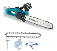 ANUPTTA Motosierra de 12 pulgadas, repuesto para motosierra Makita de una sola mano, motosierras inalámbricas, motosierra de mano grande para cortar árboles (solo herramientas, sin batería, sin