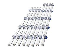 ANUTE Lámpara de tira de retroiluminación LED 9 compatible for LG 47quot; TV DRT 3.0 47" 47LB631V 47LB561V 47LB6300 47GB6500 47LB652V 47lb650v 47LB5610 47LB565V