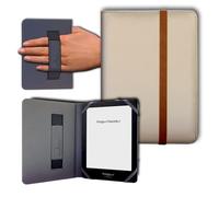 ANVAL Funda para Ebook Tagus Gaia Eco, Tagus Gaia Eco +, Libro electrónico (elástico) (Beige)