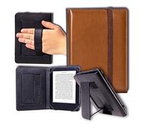 ANVAL Funda para Libro electrónico eReader eBook de 6 Pulgadas - Woxter, Kobo, Tagus, BQ, Energy, SPC, Inves, Papyre, Wolder, Nolim - 6" Universal - Atril (MARRÓN)