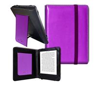 ANVAL Funda para Libro electrónico eReader eBook de 6 Pulgadas - Woxter, Kobo, Tagus, BQ, Energy, SPC, Inves, Papyre, Wolder, Nolim - 6" Universal - Solapa (Lila)