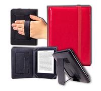 ANVAL Funda para Libro electrónico eReader eBook de 6 Pulgadas - Woxter, Kobo, Tagus, BQ, Energy, SPC, Sony, Inves, Papyre, Wolder, Nolim - 6" Universal - Atril (Rojo)