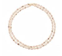 ANVIKA Original Ovel Forma Tulasi Bead Doble Redondo Kanthi Mala Tulsi Mala Para Hombres Y Mujeres, Religiosa Santa Albahaca Bead Mala, Wood, Madera, No es una piedra preciosa