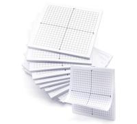 Anvin 300 hojas de papel gráfico de notas adhesivas de 7,5 x 7,5 cm, blocs de gráficos matemáticos de 20 x 20 pulgadas, cuatro cuadrantes, mini papel gráfico para enseñar y aprender matemáticas
