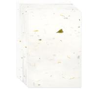 Anvin Papel de morera natural A4, 50 hojas visibles, papel de arroz de fibra imprimible, hojas de papel de seda para escribir, pintar, hacer tarjetas, manualidades de bricolaje (21 x 29,7 cm,