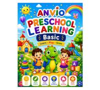 ANVIO PRESCHOOL LEARNING BASIC WORKBOOK: A Fun Early Learning Activity Book with Tracing, Alphabet Practice, Number Recognition, Shape Learning, Color ... for Preschool, Pre-K, and Kindergarten Kids