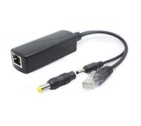 ANVISION - Divisor PoE de 5 V, Adaptador de 48 V a 5 V, 2,4 A, Enchufe de 3,5 mm x 1,35 mm, Conector de 5,5 mm x 2,1 mm, Compatible con IEEE 802.3af, para cámara IP y más