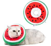 ANWA - Collar de Cono Ajustable para Gato, Suave, Lindo Collar de dónut para después de la cirugía, Conos de recuperación de Gatitos para Dejar de lamer