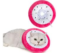 ANWA - Collar de Cono Ajustable para Gato, Suave, Lindo Collar de dónut para después de la cirugía, Conos de recuperación de Gatitos para Dejar de lamer