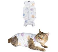 ANWA Mono de recuperación para Gatos, Traje de cirugía Transpirable para Gatos, para Cuidado postoperatorio
