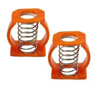 Anwangda 2 piezas C Buckle Paralelizer, resorte plástico plegable Ciclismo Reemplazo de Part, Herramientas de montar Hebillas Accesorios para Brompton Reemplazo (Naranja), 16998643838274