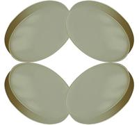 ANWEALTH Juego de Cojines Redondos para Silla de Bistró para Exteriores 2/4 11/15/13 Gruesos Impermeables Redondos para Muebles de Exterior (C13,40 cm/15 Pulgadas 4 Unidades)