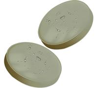 ANWEALTH Juego de Cojines Redondos para Silla de Bistró para Exteriores 2/4 11/15/13 Gruesos Impermeables Redondos para Muebles de Exterior (C13,30 cm/11 Pulgadas 2 Unidades)