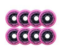 ANWEALTH Patines en Línea Ruedas de Repuesto Interiores Y Exteriores Ruedas para Patines en Línea 92A, 72 mm, 76 mm Y 80 mm (Paquete de 4/8), Color Rosa, 80 mm