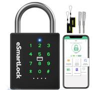 Anweller Candado inteligente resistente, candado de combinación Bluetooth con código y RFID, cerradura de combinación resistente a la intemperie con llaves para puerta, cobertizos, vallas, garaje
