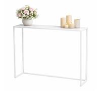 Anwicar Mesa Consola Estrecha 80 cm - Mesa Consola Estrecha - Mesa Estrecha - Mesa de Pasillo - Muebles Dlur Estrecho - Blanco 80 x 20,5 x 10 cm