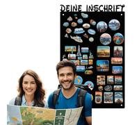 Anwicar Pizarra magnética personalizable, 30 x 50 cm, de acero, se puede escribir, ideal para imanes y notas, incluye kit de montaje, color negro