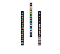 Anwicar Pizarra Magnética - Tablero magnético 50x6 cm - Ideal para imanes y notas - Pizarra magnética para escribir - incl. kit de montaje - Negro