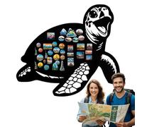 Anwicar Pizarra Magnética - Tablero Magnético con Diseño de Animal - Ideal para Imanes y Notas - Pizarra Magnética para Escribir - incl. kit de Montaje - Negro - 56x65 cm