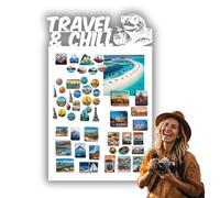 Anwicar Pizarra Magnética - Tablero Magnético con Diseño de Animal - Ideal para Imanes y Notas - Pizarra Magnética para Escribir - incl. kit de Montaje - Blanco - 50x80 cm